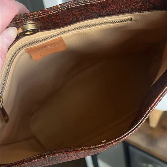 ETRO Brown Paisley Shoulder Bag - Picture 7 of 14